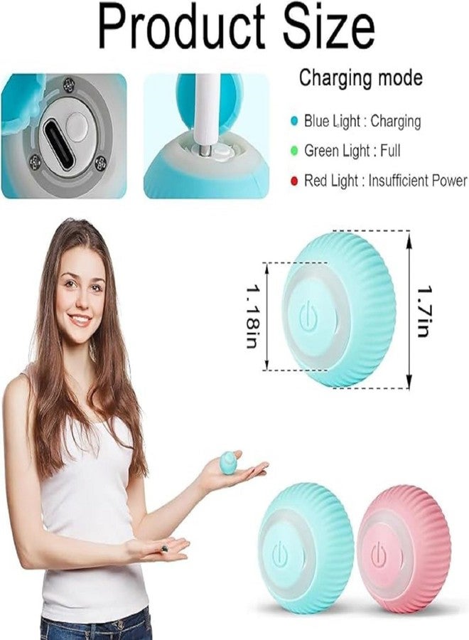 SUUKSESS 1-Piece Smart LED 360° Cat Toy Ball, Interactive Rechargeable Rotating Ball with LED Automatic Rotating Smart Obstacle Avoiding Chasing (Multicolor) - Image 5